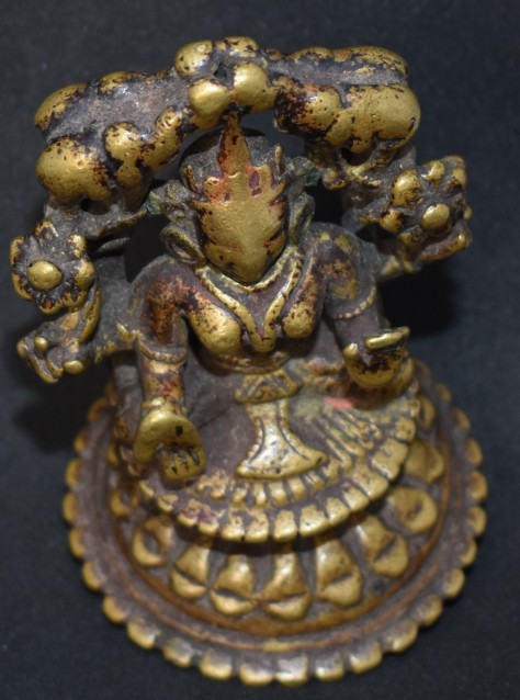 Gajalakshmi (Orissa) | Bronzes of India – A personal collection